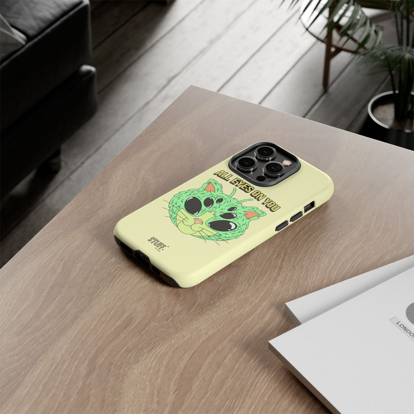 All Eyes on You Case | Coque résistante double protection avec Design Alien drôle