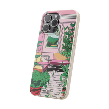 Plant Pop Case | Coque biodégradable en bambou et bioplastique avec design coloré | Parfait pour les amoureux des plantes - Avec emballage cadeau