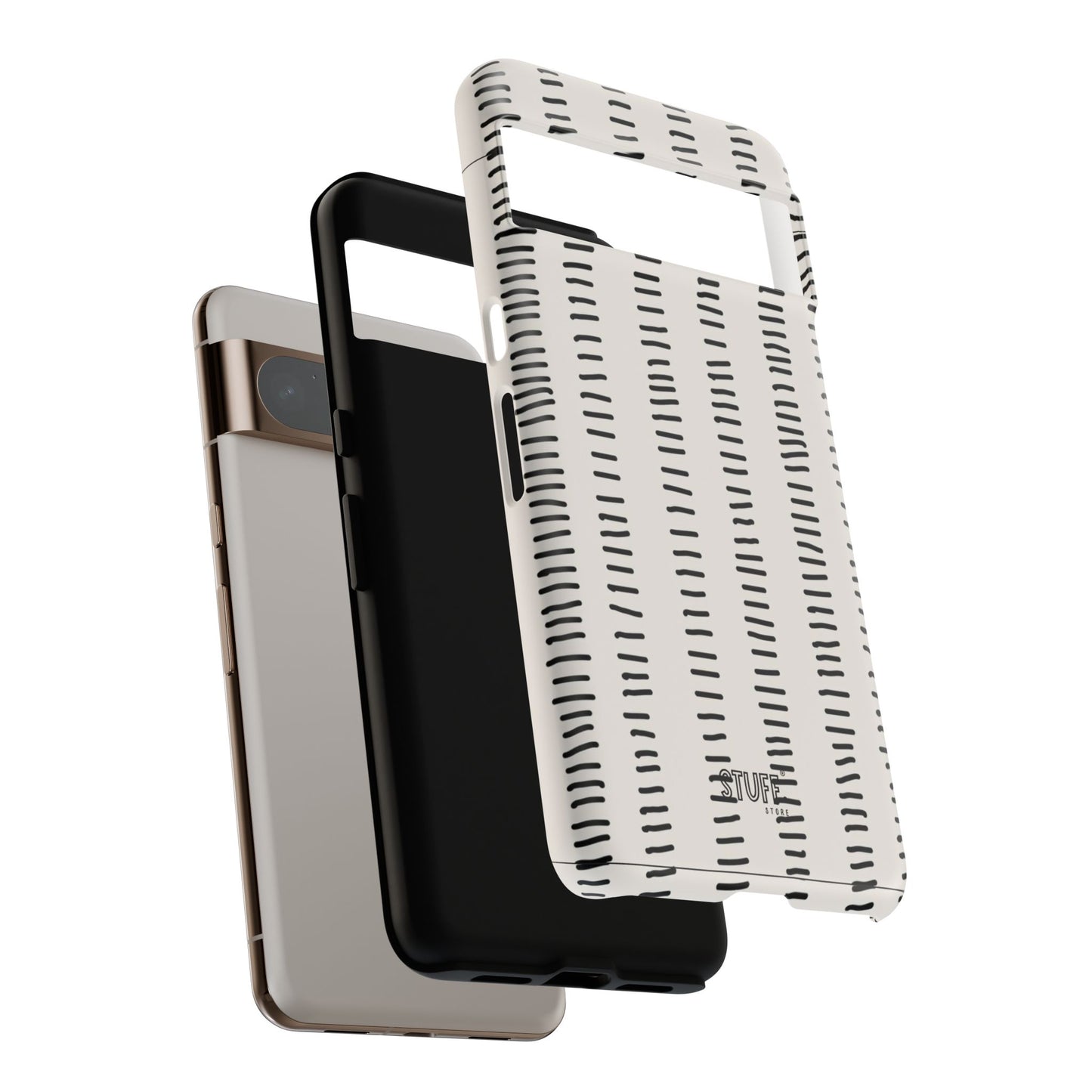 Striped Case | Coque résistante double protection antichoc - Design Minimaliste