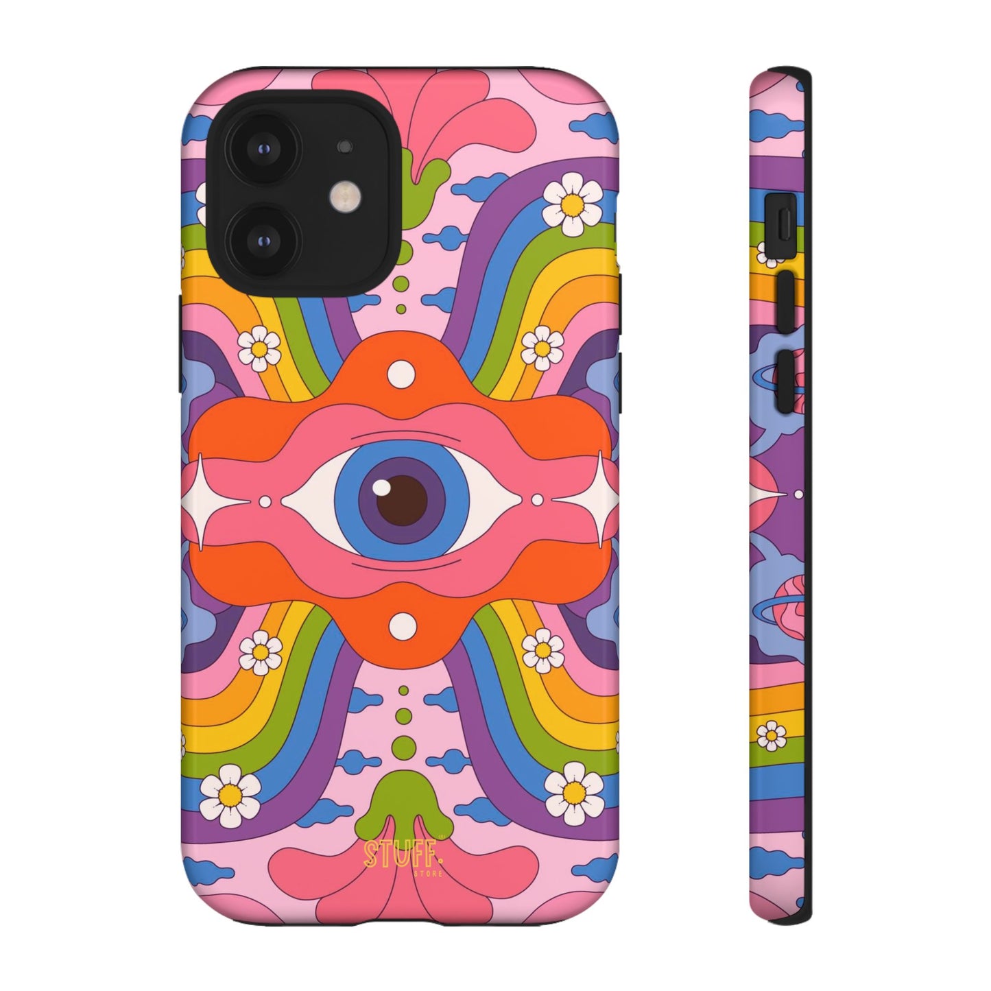 Psych Case | Coque résistante double protection avec Design Psychédélique coloré
