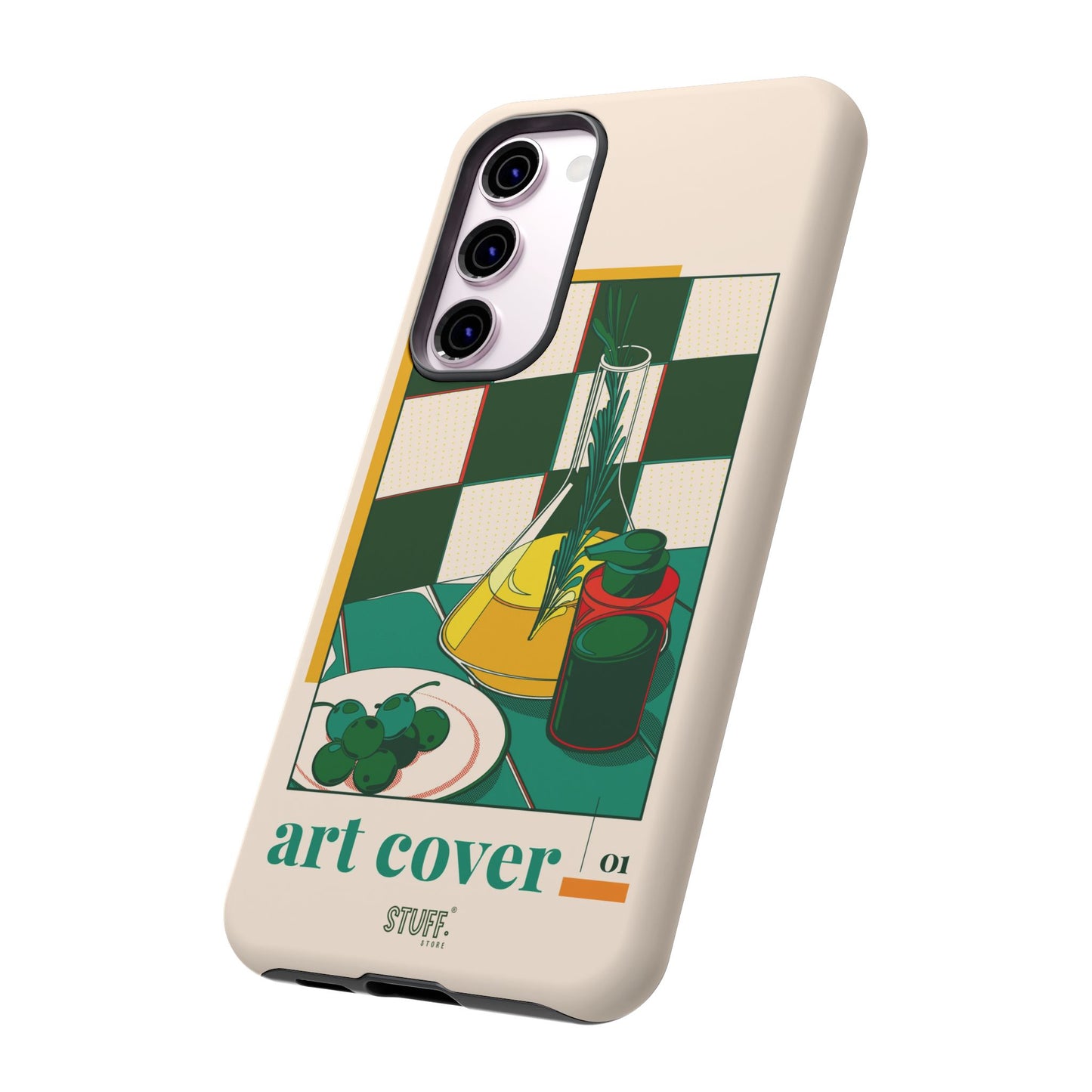 Olio d'Amore Case | Coque résistante double protection avec Design artistique Rétro
