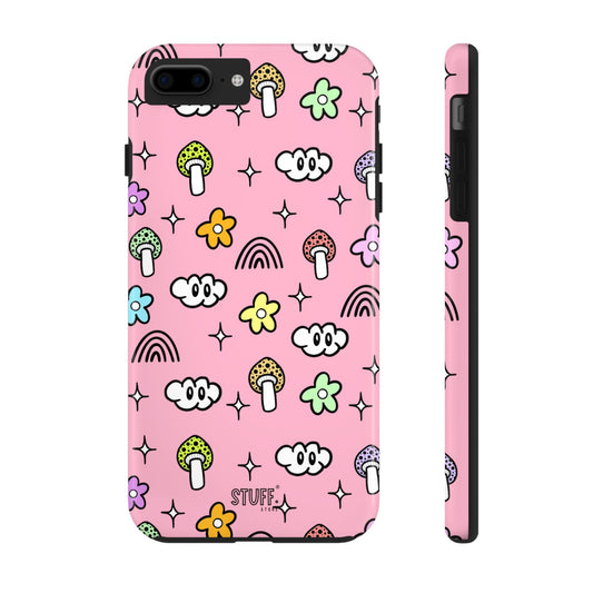 Pixie Case | Coque résistante double protection | Collection Pixie – Rose Effet Mat