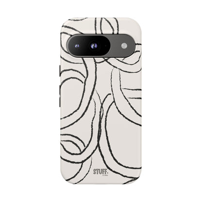 Doodly Case | Coque résistante double protection avec Design Gribouillis Minimaliste