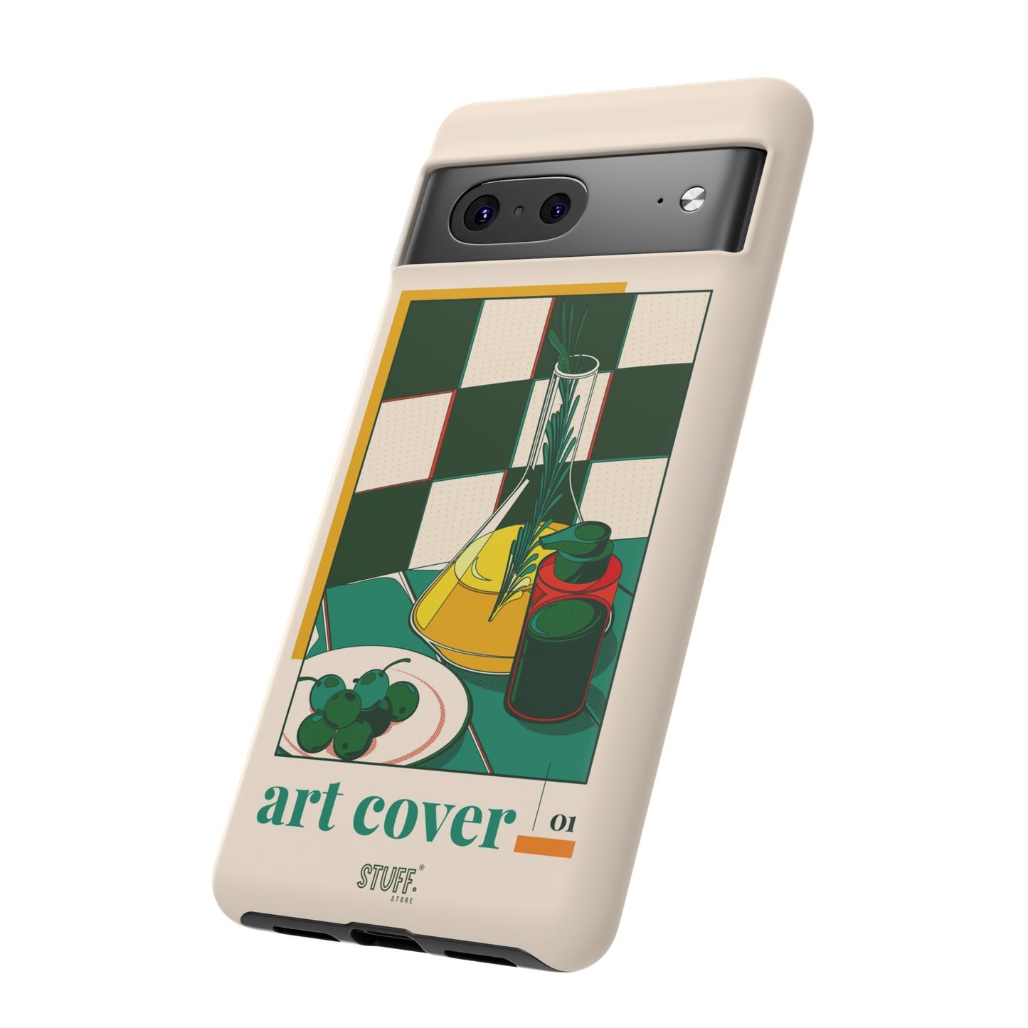 Olio d'Amore Case | Coque résistante double protection avec Design artistique Rétro
