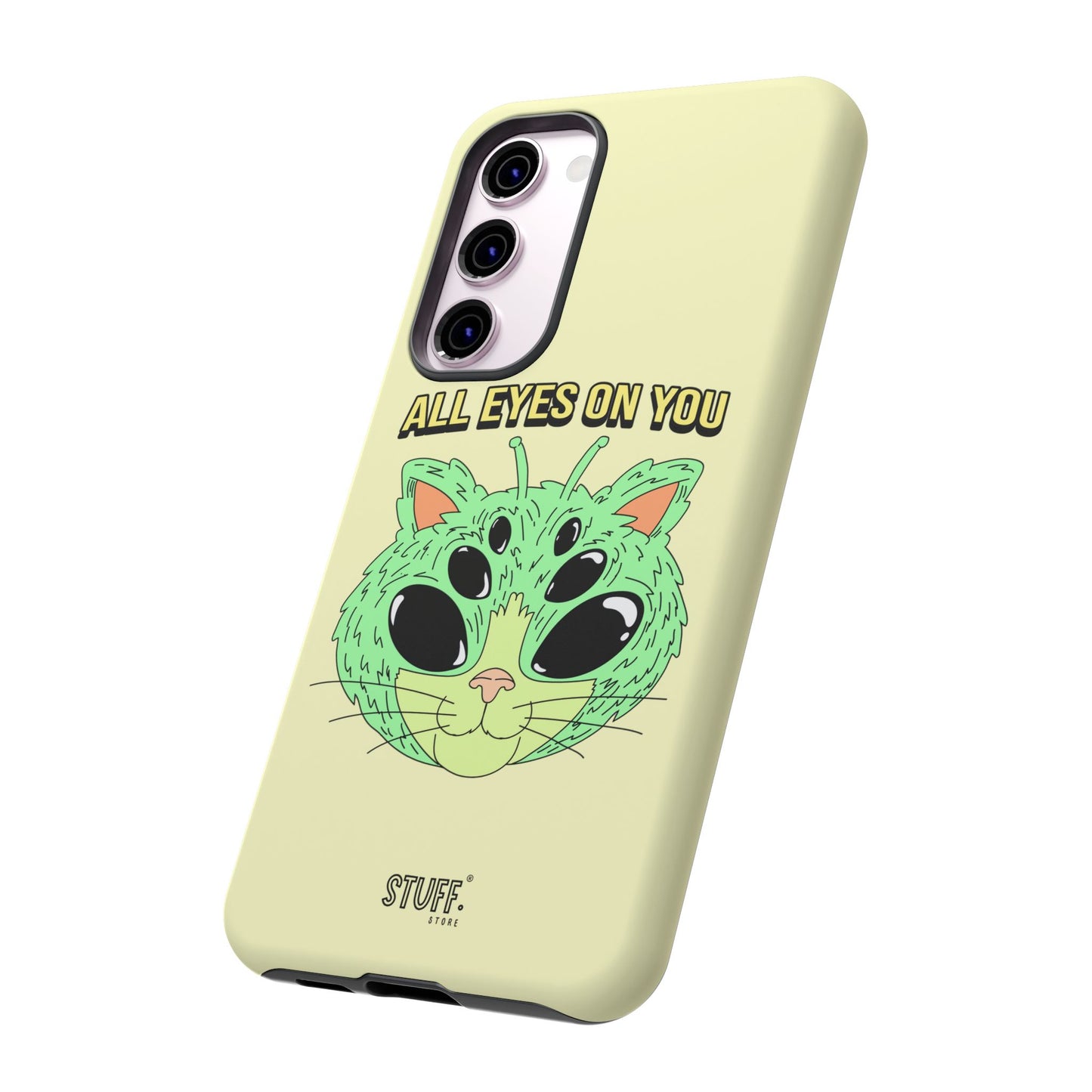 All Eyes on You Case | Coque résistante double protection avec Design Alien drôle