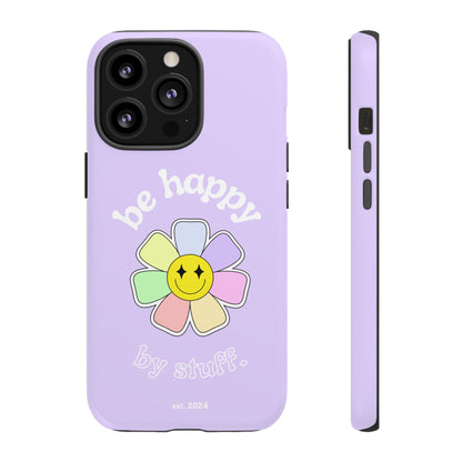 Be Happy Case | Coque résistante double protection avec Design Fleur Colorée