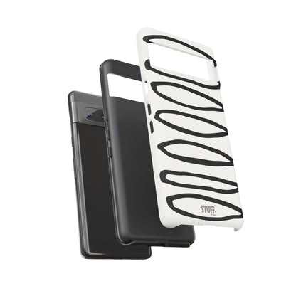 Loopy Case | Coque résistante double protection - Motif cercles abstraits