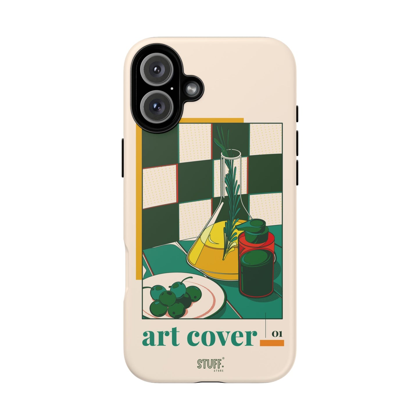 Olio d'Amore Case | Coque résistante double protection avec Design artistique Rétro