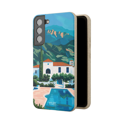 Summer Villa Case | Eco-Friendly Bamboo and Bioplastic Case with Summer Design - Available with Gift Packaging