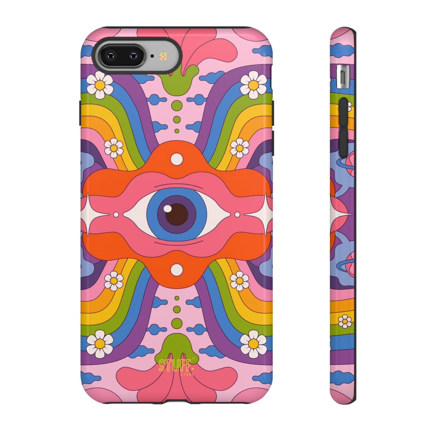 Psych Case | Coque résistante double protection avec Design Psychédélique coloré