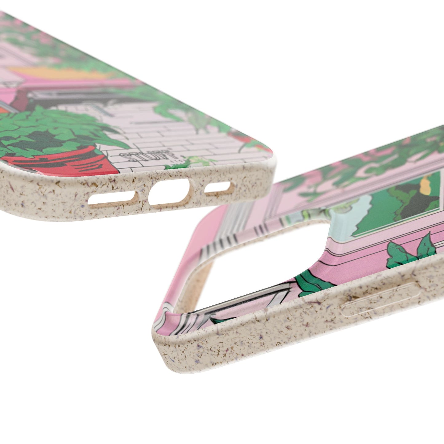 Plant Pop Case | Coque biodégradable en bambou et bioplastique avec design coloré | Parfait pour les amoureux des plantes - Avec emballage cadeau