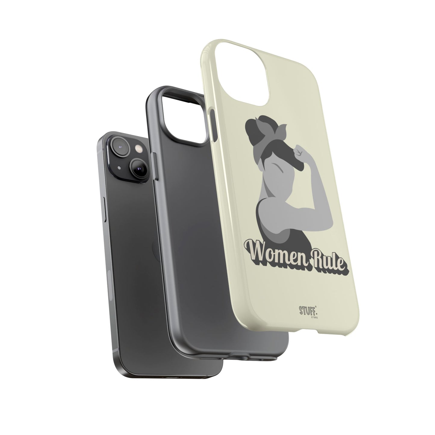 Women Rule Case | Coque résistante double protection avec Design Féministe inspirant