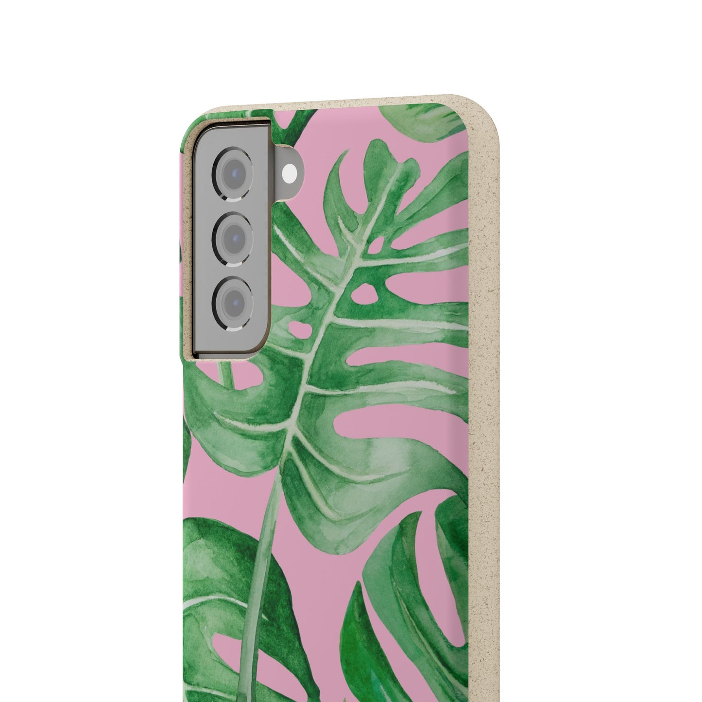 Monstera Case | Eco-Friendly Bamboo and Bioplastic Shell Monstera Leaves Pattern - Available with Gift Packaging