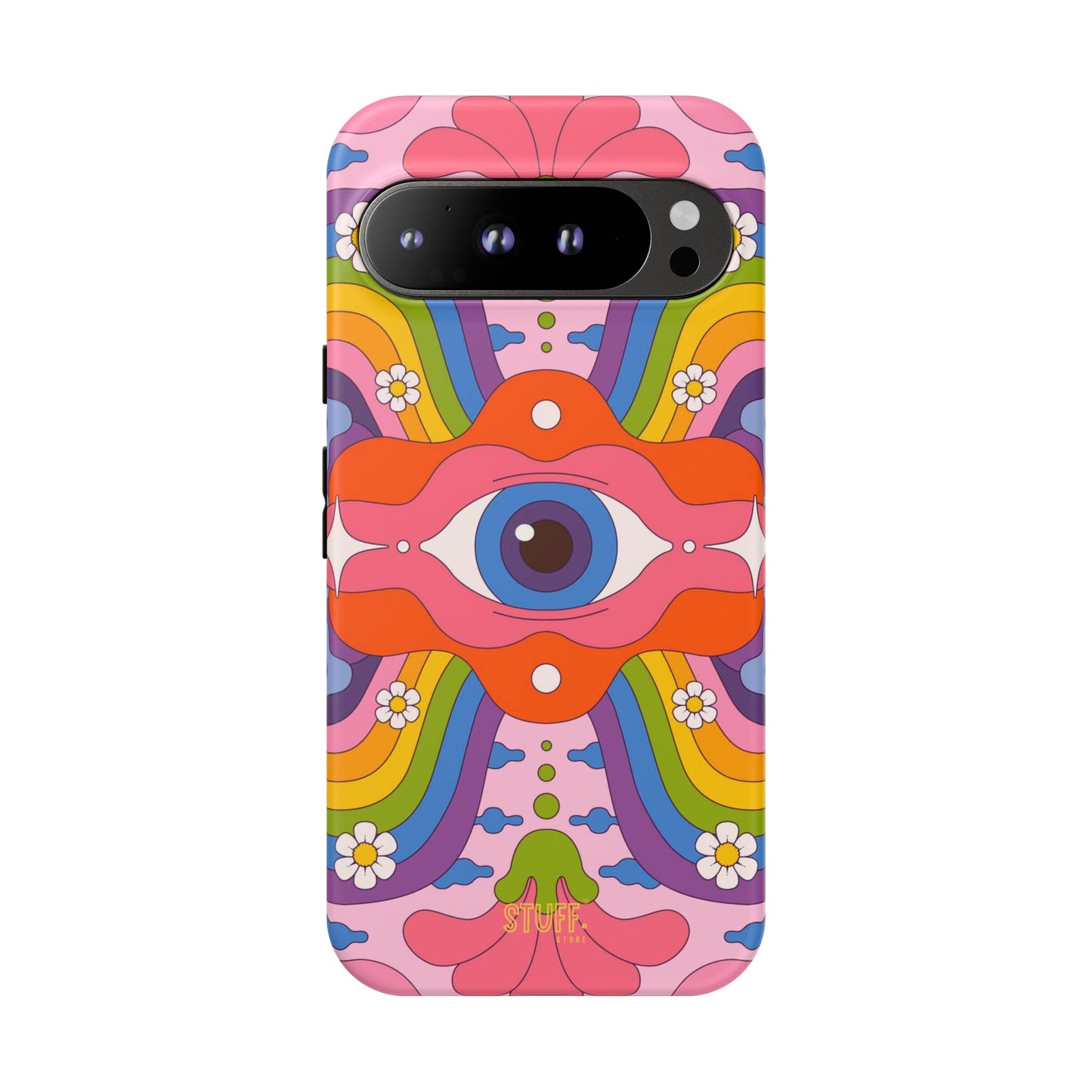 Psych Case | Coque résistante double protection avec Design Psychédélique coloré