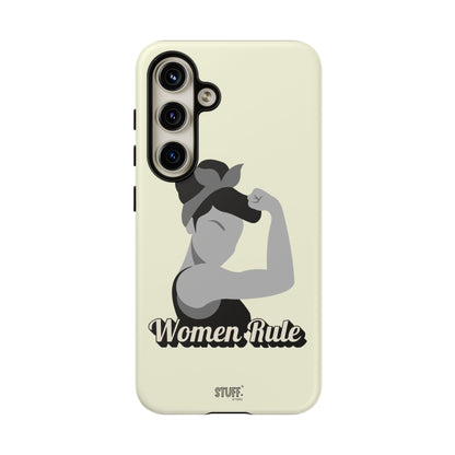 Women Rule Case | Coque résistante double protection avec Design Féministe inspirant