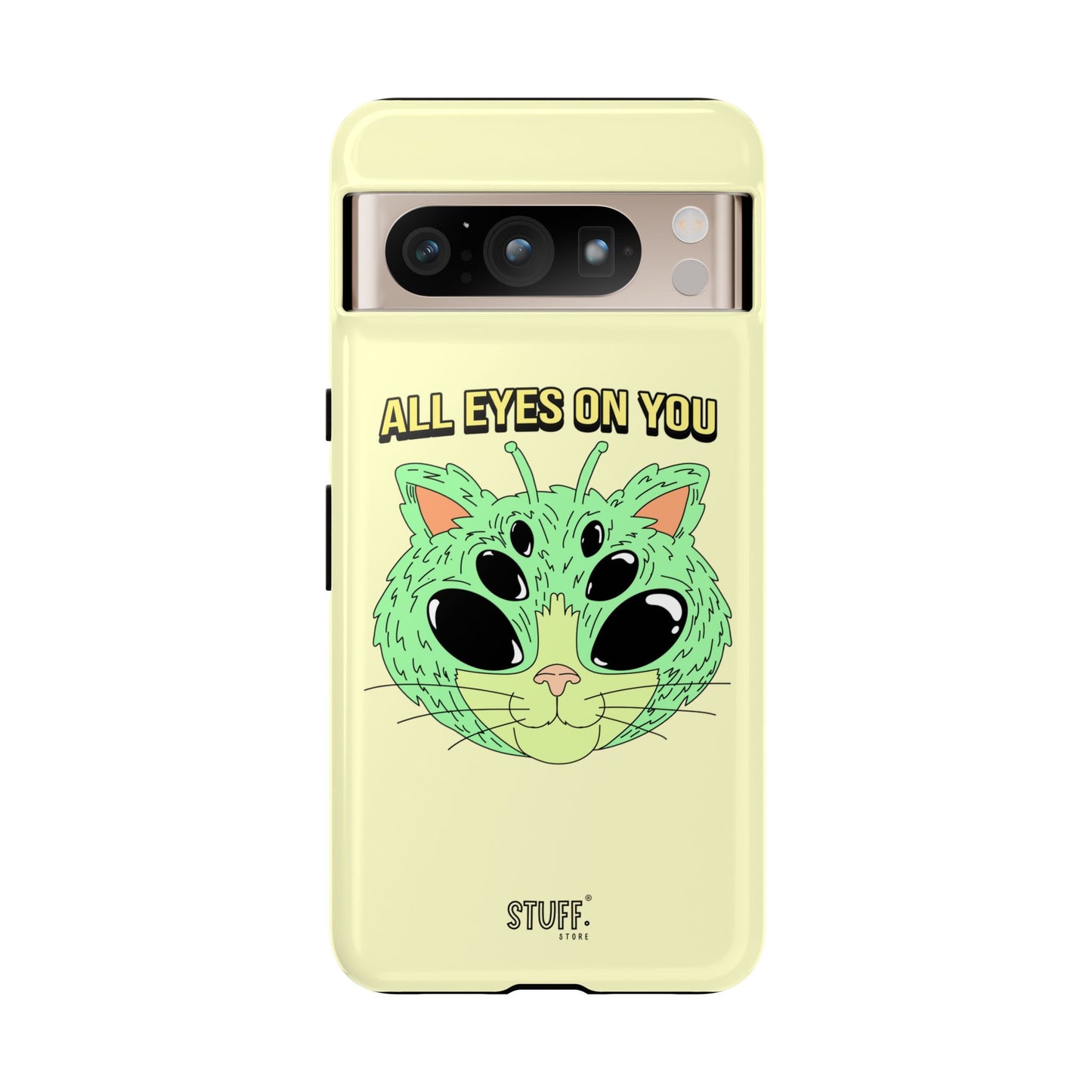 All Eyes on You Case | Coque résistante double protection avec Design Alien drôle