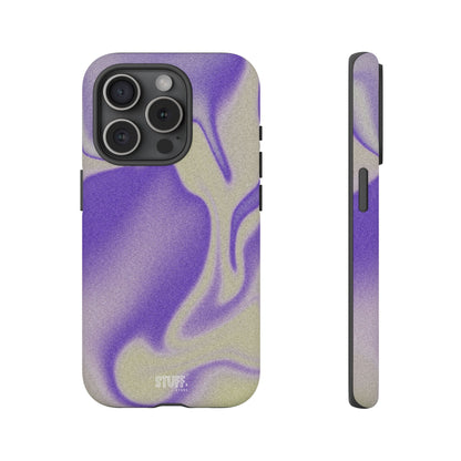 Swirly Case | Coque résistante double protection - Motif vague pourpre