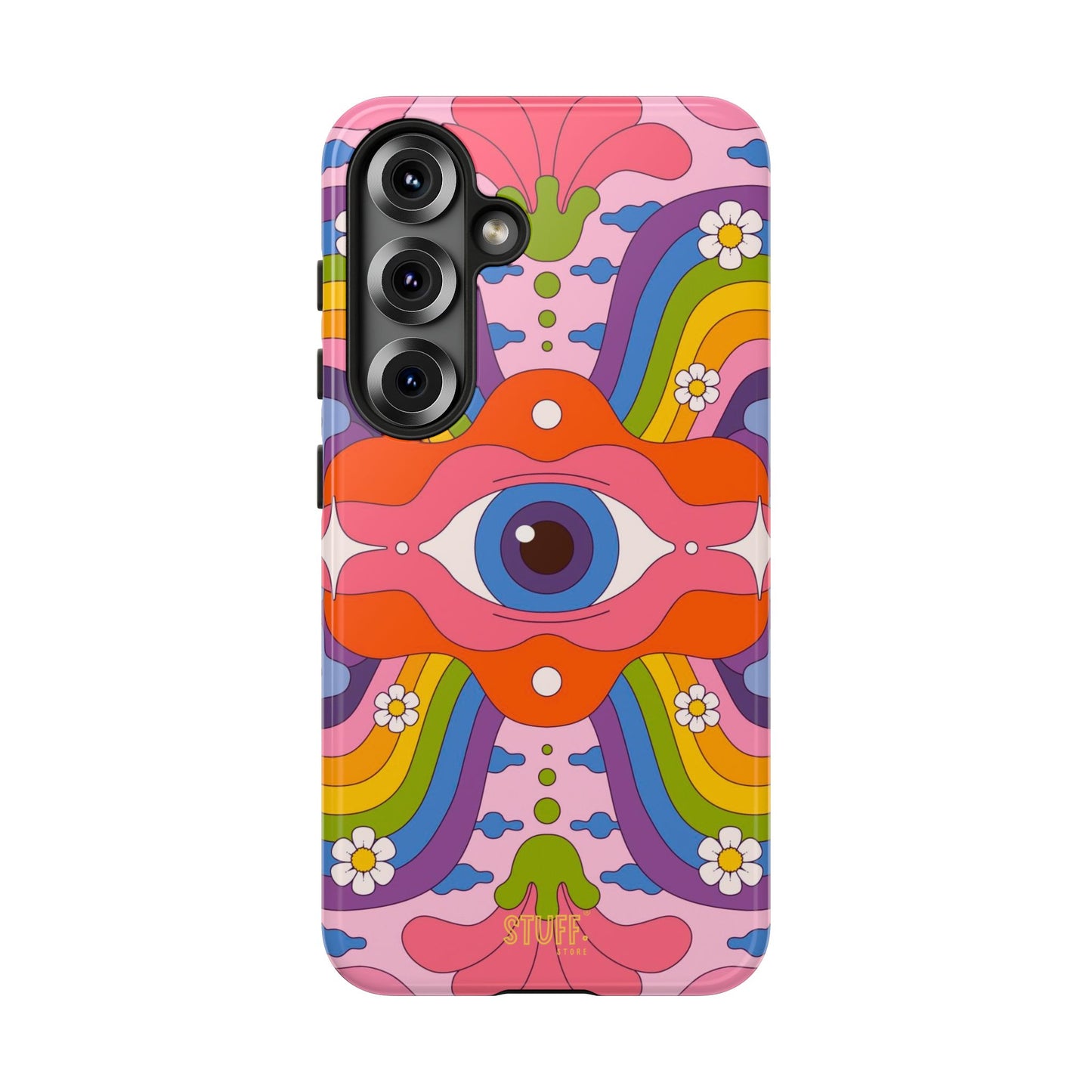 Psych Case | Coque résistante double protection avec Design Psychédélique coloré