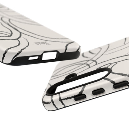 Doodly Case | Coque résistante double protection avec Design Gribouillis Minimaliste