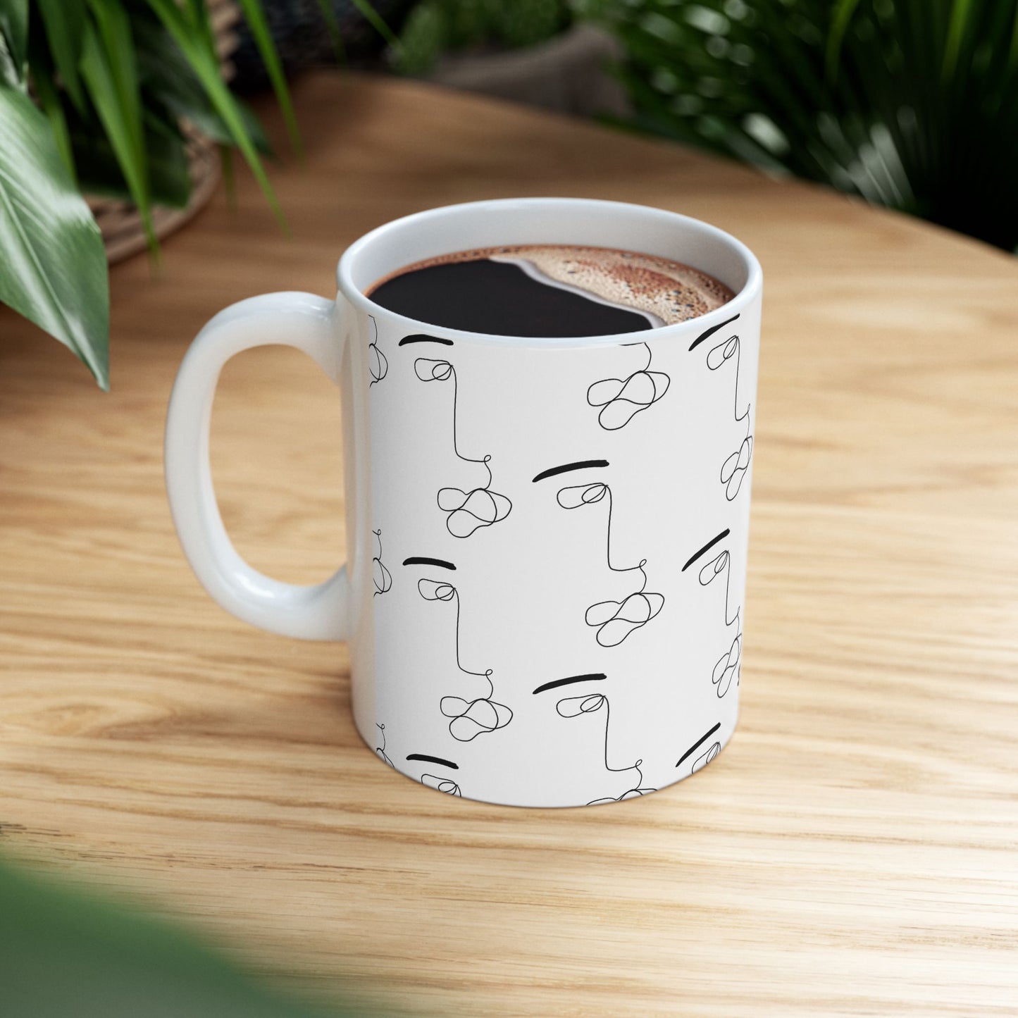 He's Art Cup | Mug en céramique avec design minimaliste – 330ml / 440ml