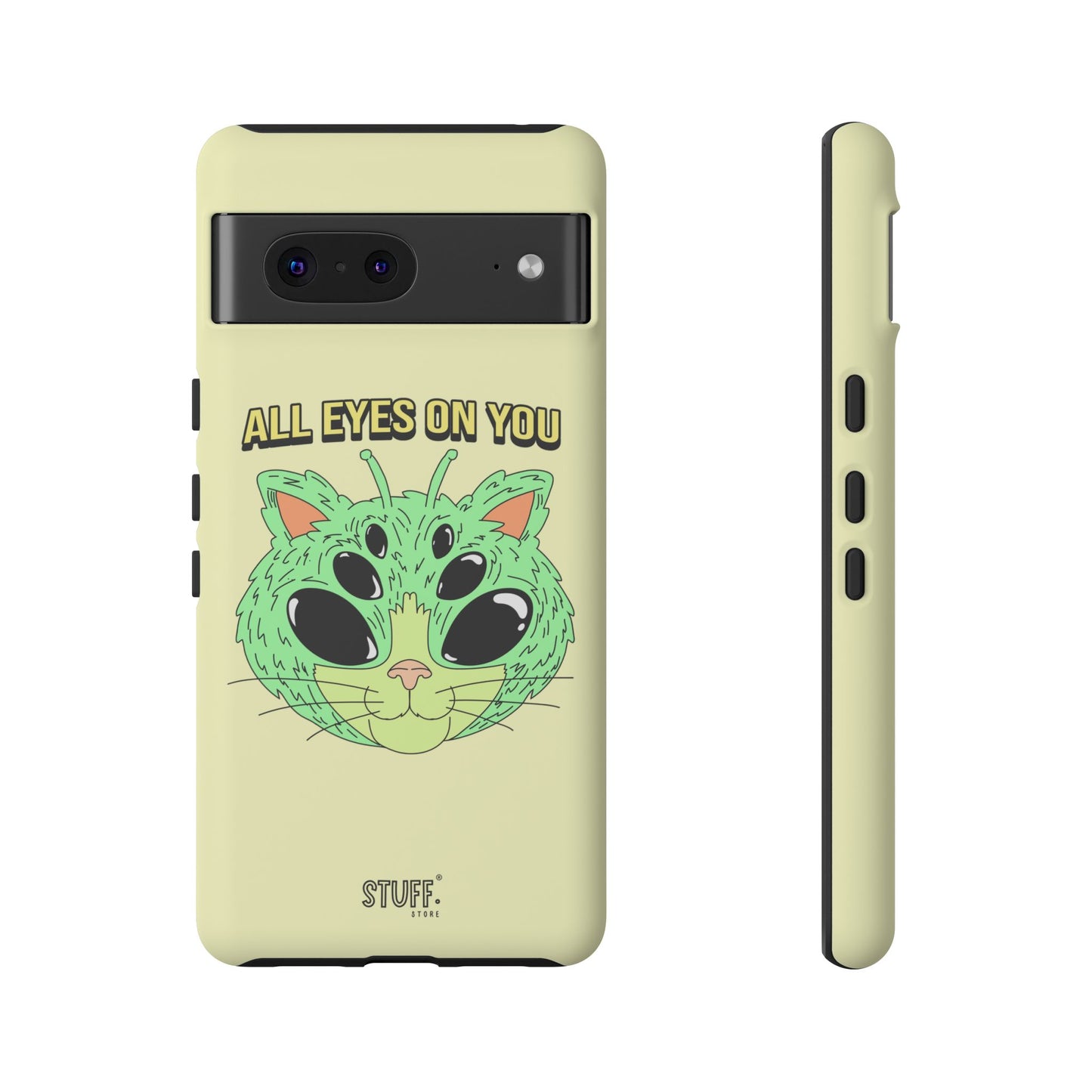 All Eyes on You Case | Coque résistante double protection avec Design Alien drôle