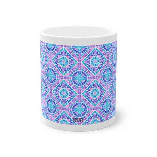Brisa Azul Cup | Mug en céramique avec motif mosaïque colorée — 330ml