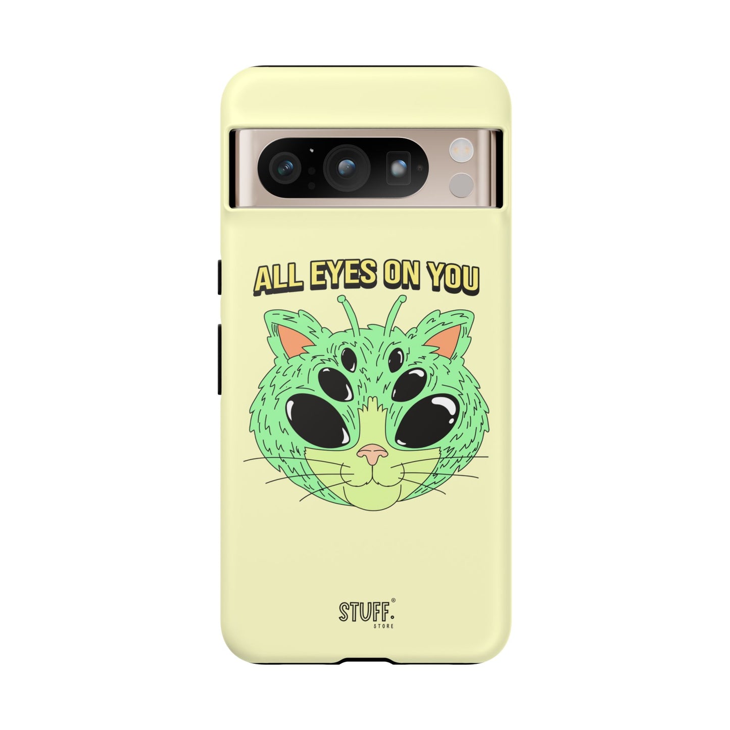 All Eyes on You Case | Coque résistante double protection avec Design Alien drôle
