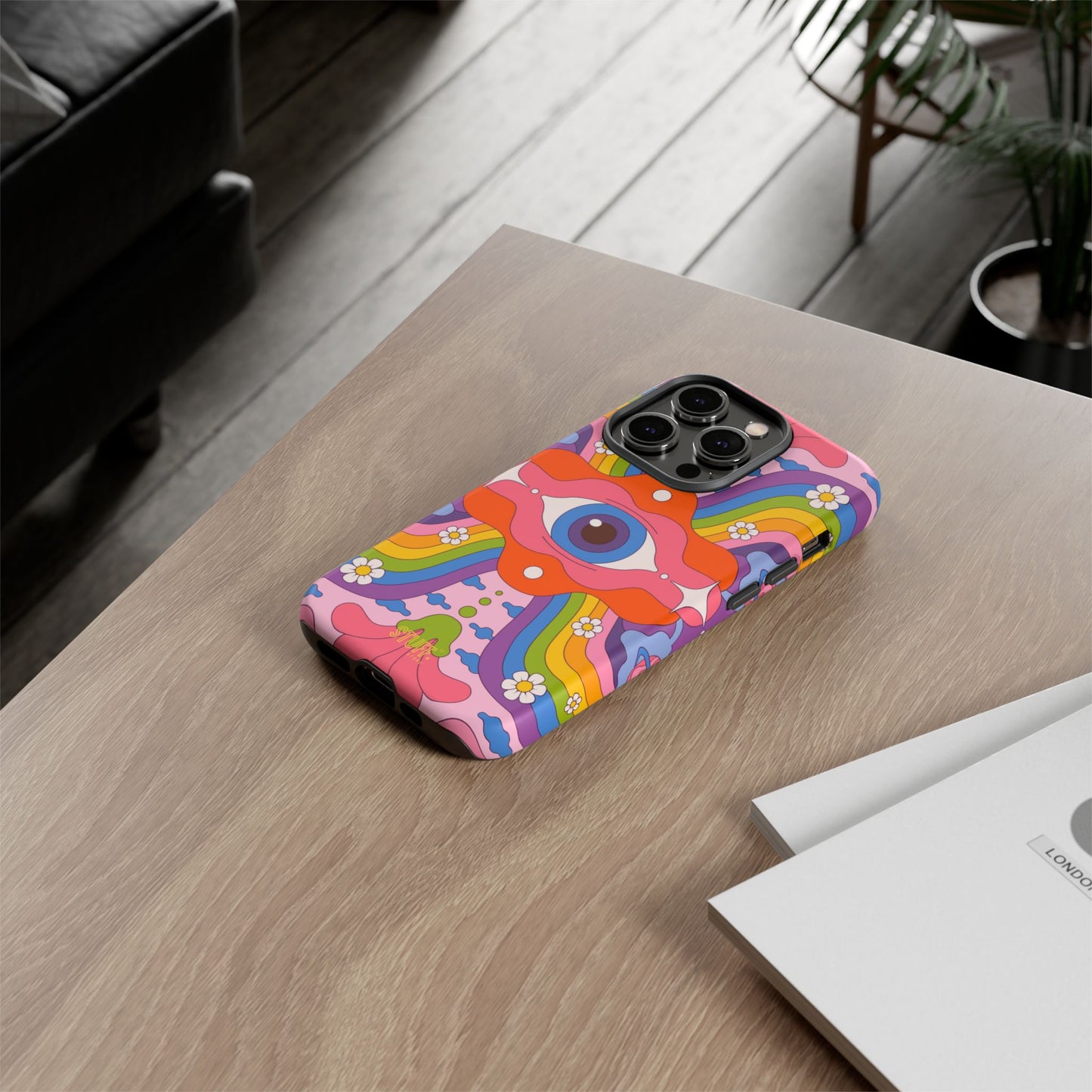 Psych Case | Coque résistante double protection avec Design Psychédélique coloré