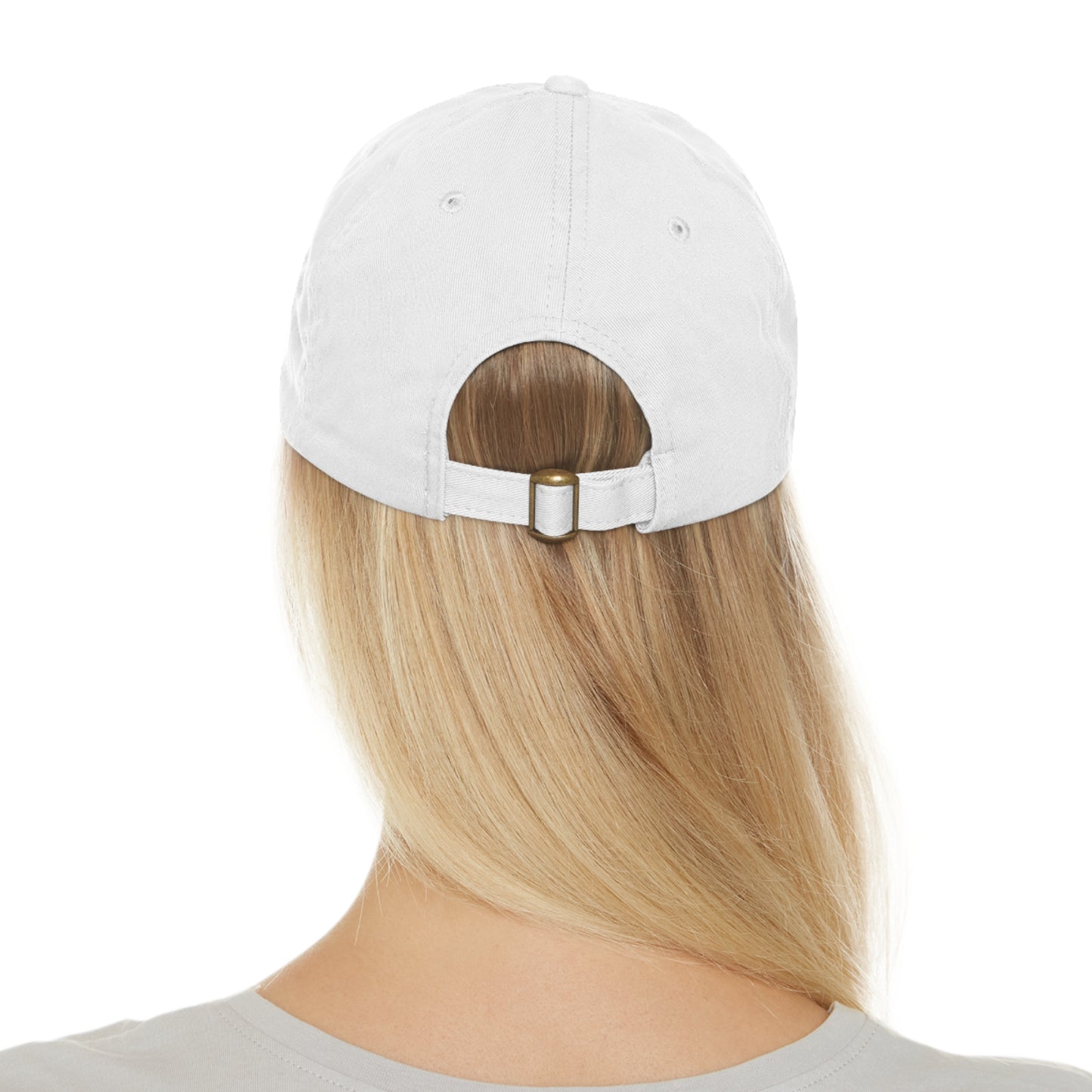 Be Happy | dad hat unisexe avec écusson cuir