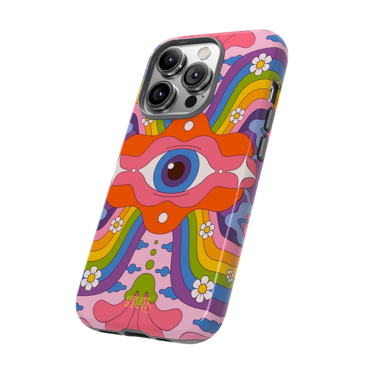 Psych Case | Coque résistante double protection avec Design Psychédélique coloré