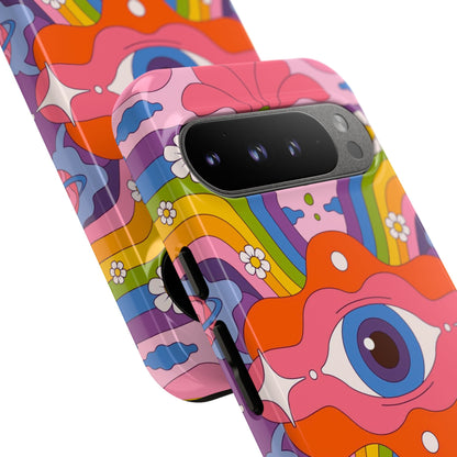 Psych Case | Coque résistante double protection avec Design Psychédélique coloré