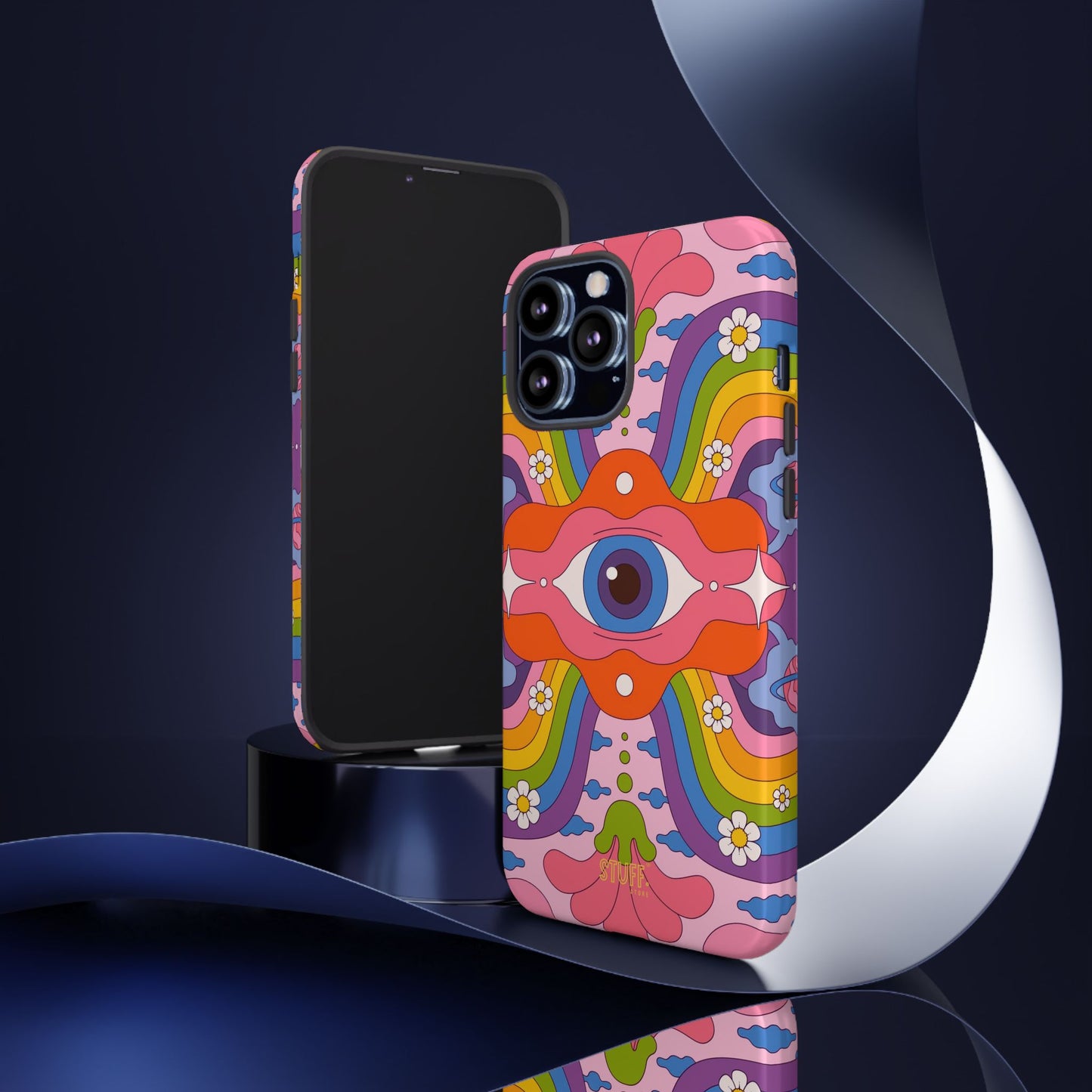 Psych Case | Coque résistante double protection avec Design Psychédélique coloré