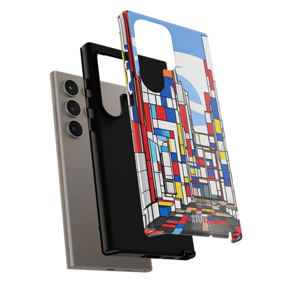 Square City | Coque résistante double protection - inspiration Mondrian