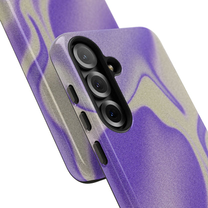 Swirly Case | Coque résistante double protection - Motif vague pourpre