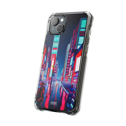 Cyber City Case | Coque transparente magnétique antichoc compatible MagSafe®