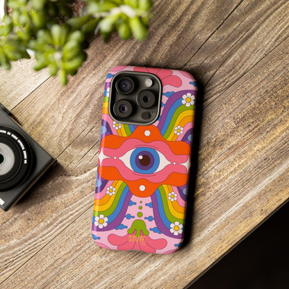 Psych Case | Coque résistante double protection avec Design Psychédélique coloré