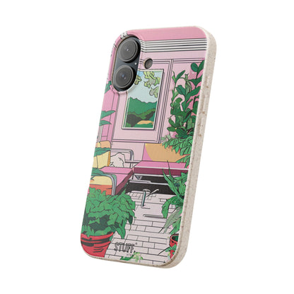 Plant Pop Case | Coque biodégradable en bambou et bioplastique avec design coloré | Parfait pour les amoureux des plantes - Avec emballage cadeau