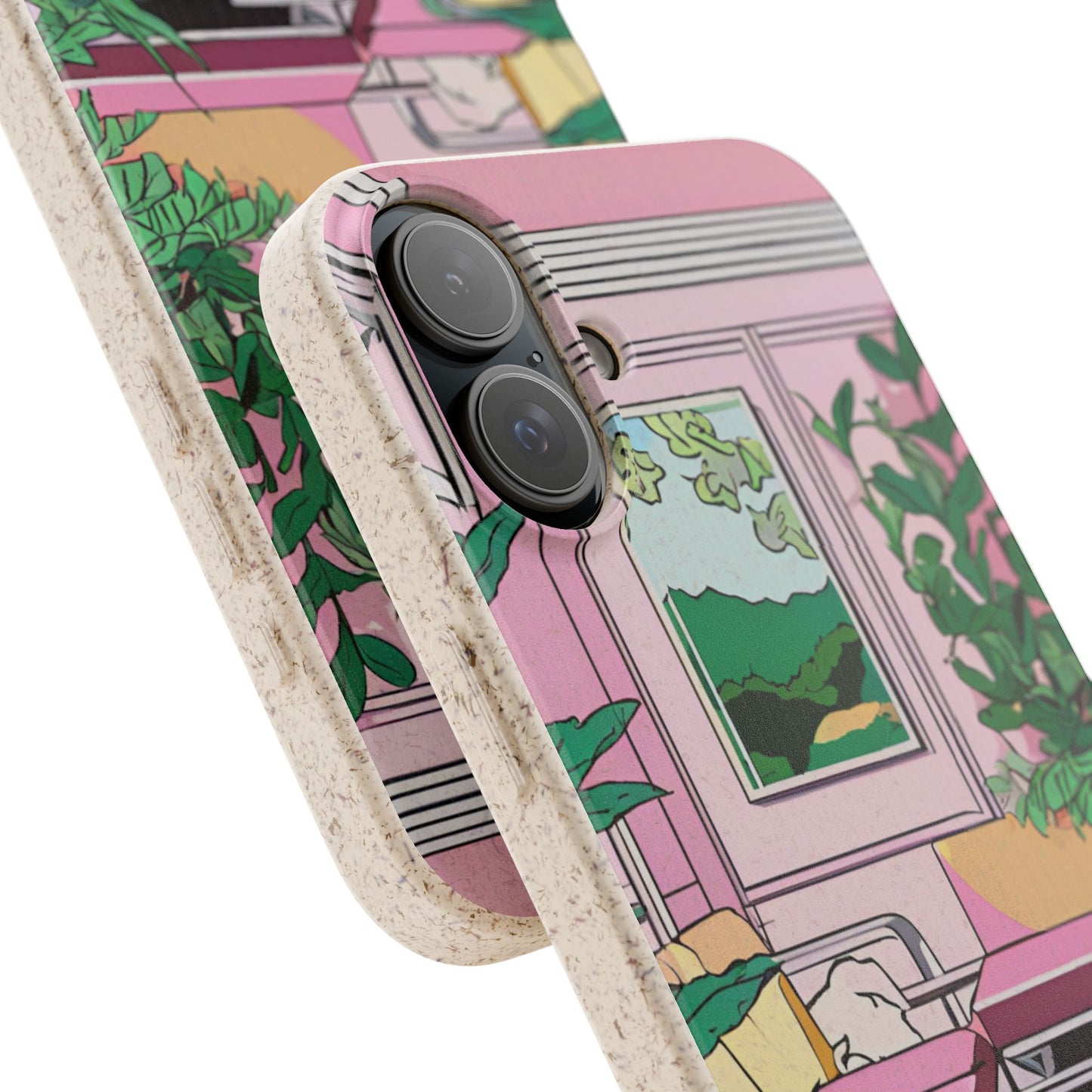 Plant Pop Case | Coque biodégradable en bambou et bioplastique avec design coloré | Parfait pour les amoureux des plantes - Avec emballage cadeau