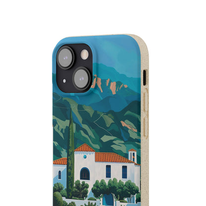 Summer Villa Case | Eco-Friendly Bamboo and Bioplastic Case with Summer Design - Available with Gift Packaging