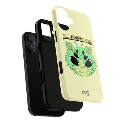 All Eyes on You Case | Coque résistante double protection avec Design Alien drôle