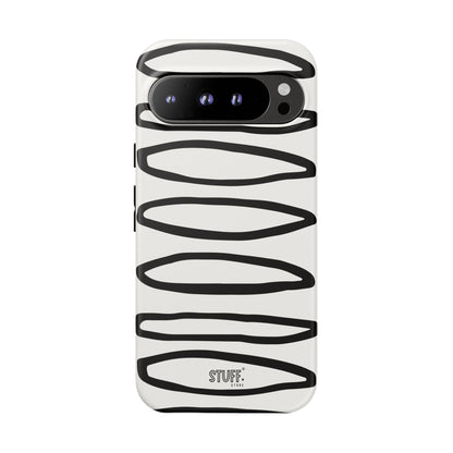 Loopy Case | Coque résistante double protection - Motif cercles abstraits