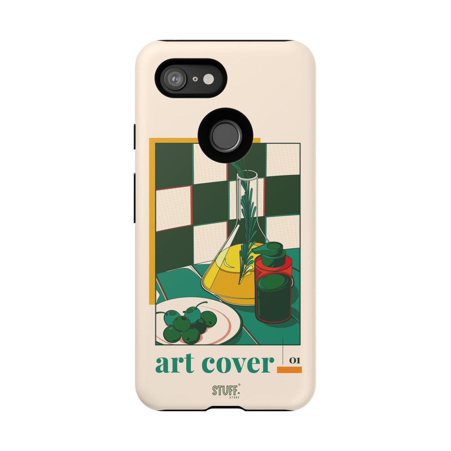 Olio d'Amore Case | Coque résistante double protection avec Design artistique Rétro