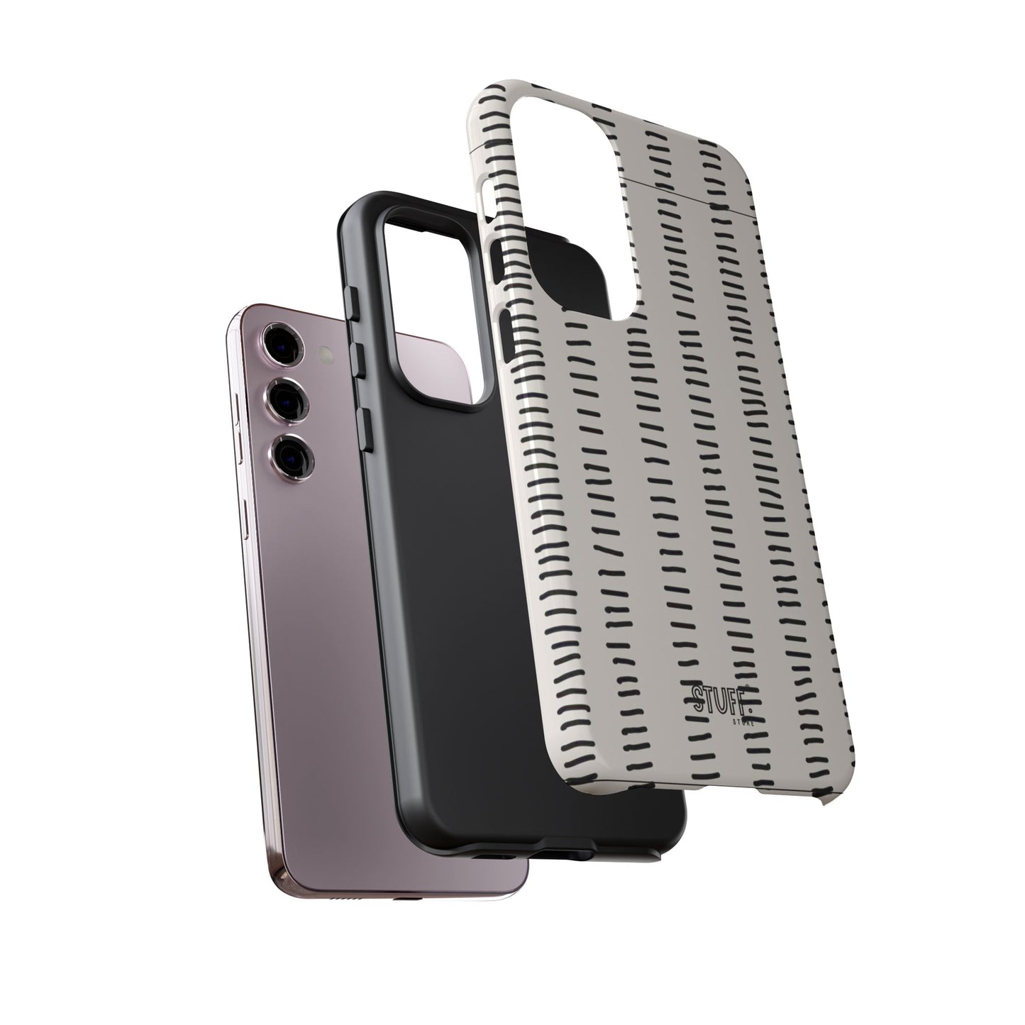 Striped Case | Coque résistante double protection antichoc - Design Minimaliste