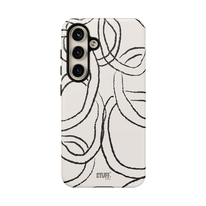 Doodly Case | Coque résistante double protection avec Design Gribouillis Minimaliste