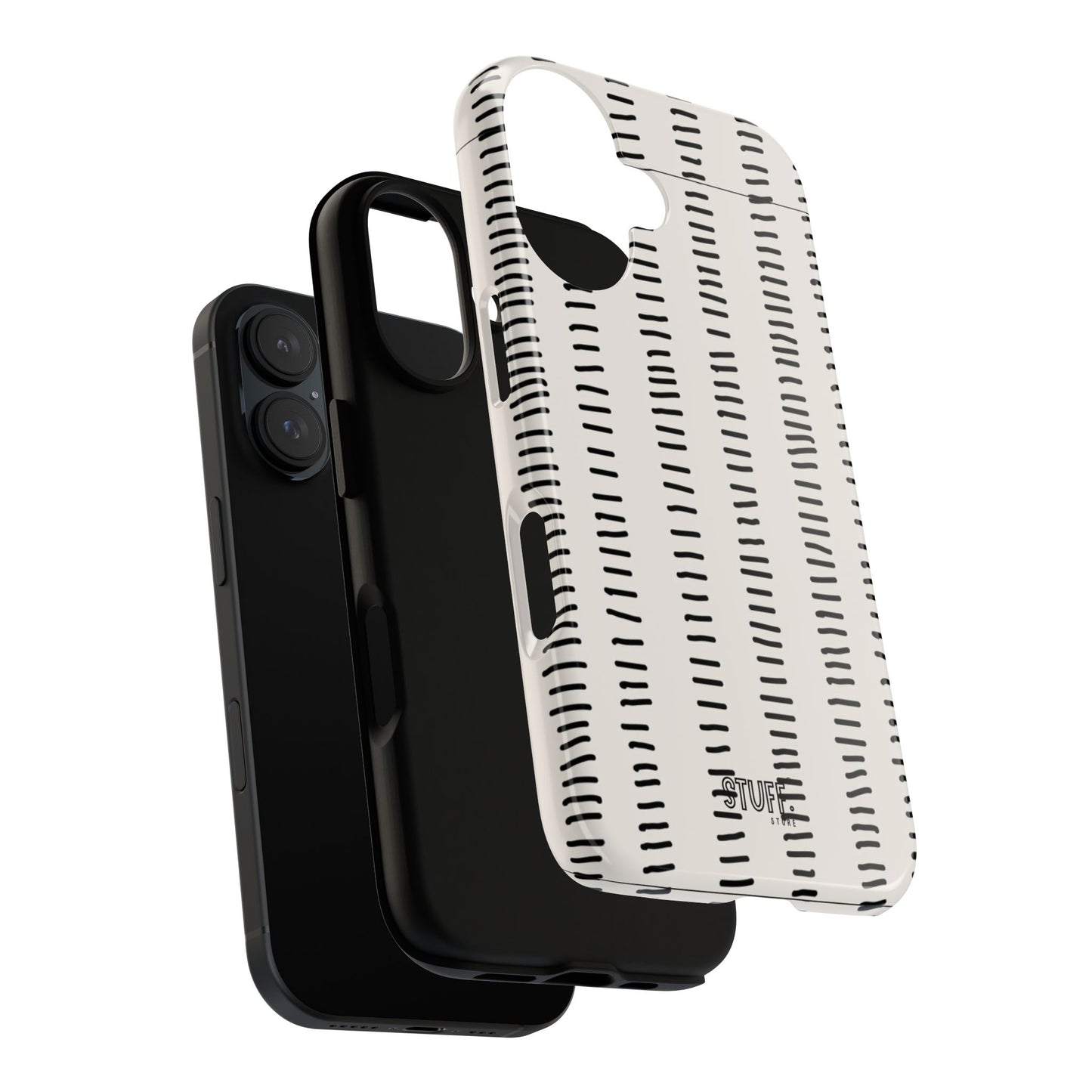 Striped Case | Coque résistante double protection antichoc - Design Minimaliste
