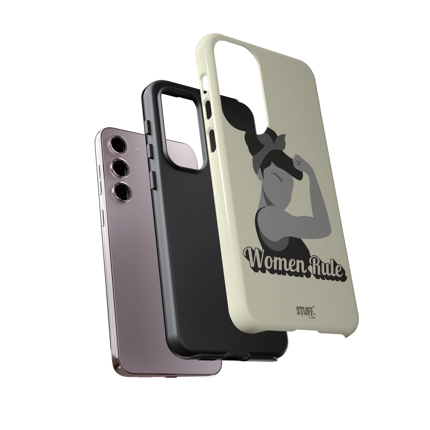Women Rule Case | Coque résistante double protection avec Design Féministe inspirant