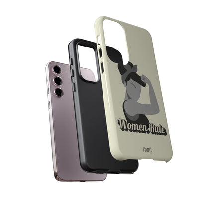 Women Rule Case | Coque résistante double protection avec Design Féministe inspirant