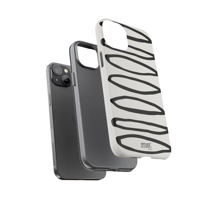 Loopy Case | Coque résistante double protection - Motif cercles abstraits