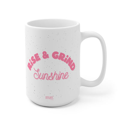taza de levantarse y moler