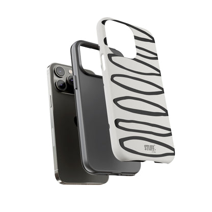 Loopy Case | Coque résistante double protection - Motif cercles abstraits